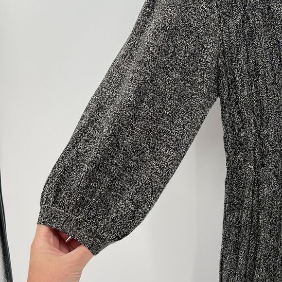 Max Studio Puff Sleeve Sweater Dress - Gray - Small - Picture 3 of 6